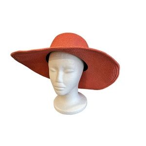 GOLDCOAST Sunwear orange oversized beach hat
